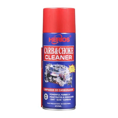 450ml HERIOS Carb Choke Cleaner Spray Carburetor Cleaner Clean Car Oil Stains