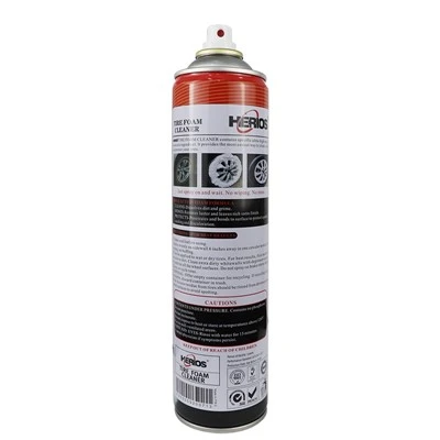 HERIOS 650 Ml Rich Foam Tire Foam Cleaner Strong Clean Tire Foam Cleaner Tire Shine Spray