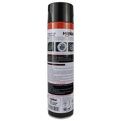 HERIOS 650 Ml Rich Foam Tire Foam Cleaner Strong Clean Tire Foam Cleaner Tire Shine Spray